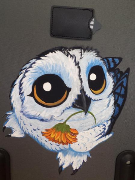 owl suitcase