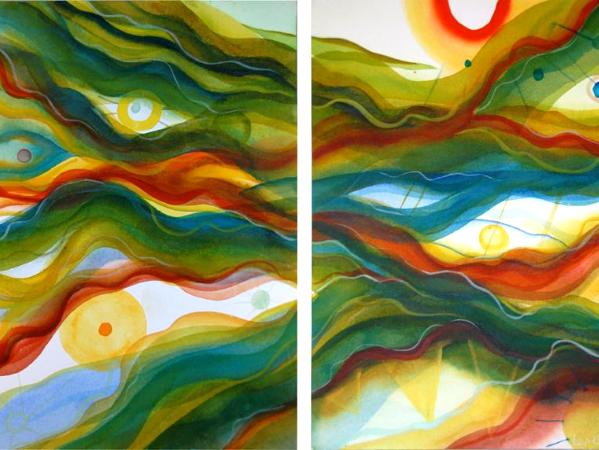 Undercurrent Diptych, 2007
