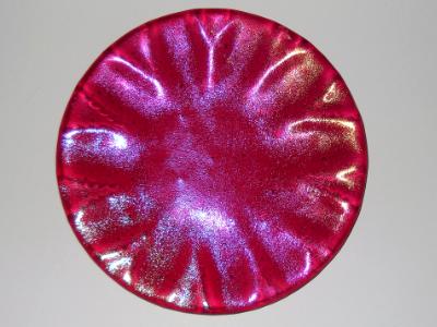 Irid red plate