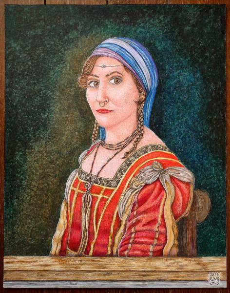 Classic Beauty with Ferronnière and Nezem 