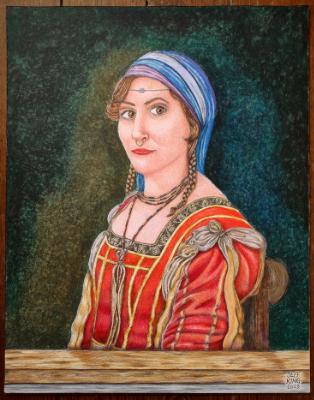 Classic Beauty with Ferronnière and Nezem 