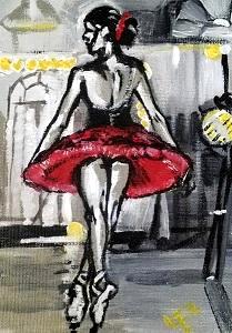 Dancer - Painting 1 for Christmas Family commission