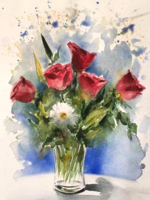 Bouquet of flowers, 30cm x 20cm, 2019 Bouquet of flowers, 30cm x 20cm, 2019